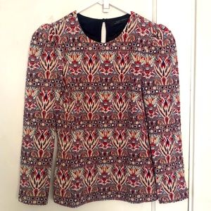 Zara woman long sleeve blouse
